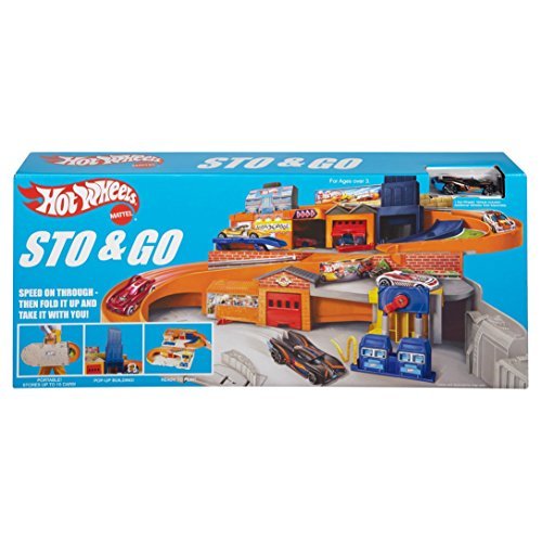 0762047999869 - HOT WHEELS STO AND GO PLAYSET BY MATTEL