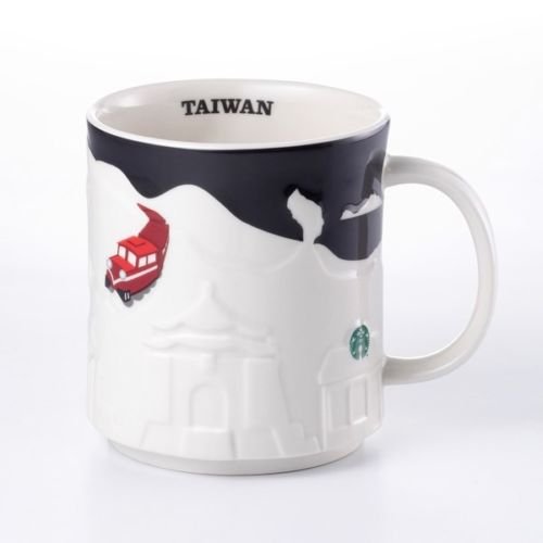 0762111011596 - 2014 STARBUCKS TAIWAN RELIEF 16 OZ COFFEE MUG
