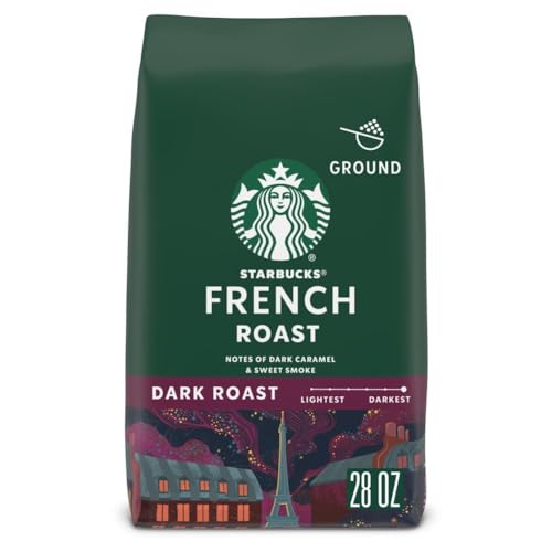 0762111258342 - STARBUCKS DARK ROAST GROUND COFFEE — FRENCH ROAST — 100% ARABICA — 1 BAG (28 OZ.)
