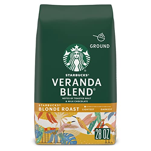 0762111258397 - STARBUCKS BLONDE ROAST GROUND COFFEE — VERANDA BLEND — 1 BAG (28 OZ.)