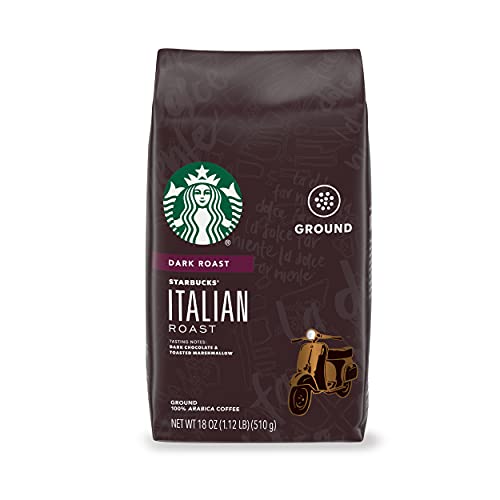 0762111287878 - STARBUCKS DARK ROAST GROUND COFFEE — ITALIAN ROAST — 100% ARABICA — 1 BAG (18 OZ.)