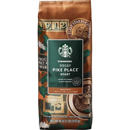 0762111517555 - STARBUCKS PIKE PLACE DECAF WHOLE BEAN COFFEE