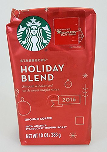 0762111934284 - STARBUCKS 2016 HOLIDAY BLEND GROUND COFFEE- 2 - 10OZ BAGS