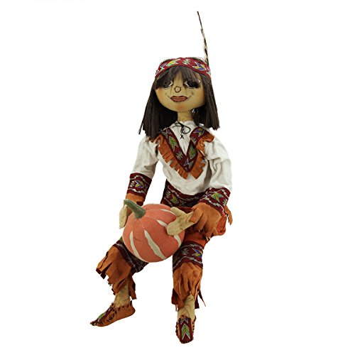 0762152200348 - 18 GATHERED TRADITIONS SEAN NATIVE AMERICAN INDIAN BOY DECORATIVE THANKSGIVING FIGURE