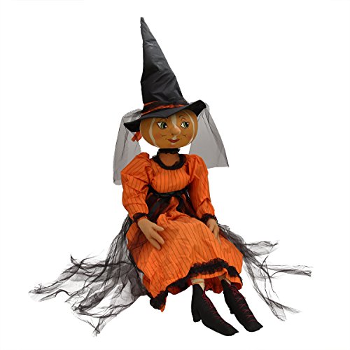 0762152281910 - 40 GATHERED TRADITIONS ISADORA PUMPKIN WITCH DECORATIVE HALLOWEEN FIGURE