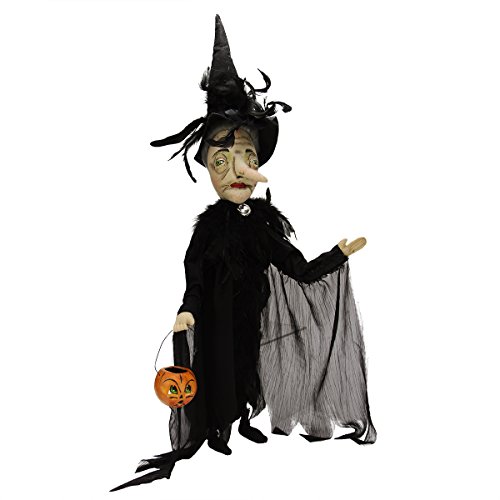 0762152289251 - 27 GATHERED TRADITIONS BEATRICE THE RAVEN WITCH DECORATIVE HALLOWEEN FIGURE