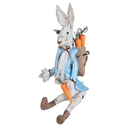 0762152326727 - 26 GATHERED TRADITIONS BENSON THE EASTER RABBIT DECORATIVE SPRING DISPLAY FIGURE