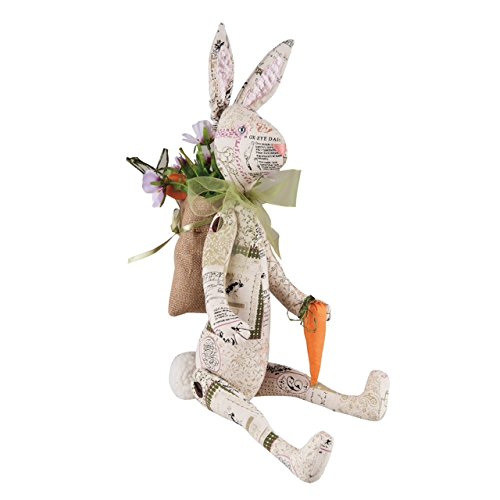 0762152340945 - 26 GATHERED TRADITIONS HARRIETTE THE EASTER RABBIT DECORATIVE SPRING DISPLAY FIGURE