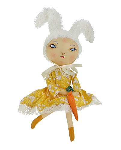 0762152340952 - 19 GATHERED TRADITIONS ROSALIE RABBIT GIRL DECORATIVE SPRING EASTER DISPLAY FIGURE
