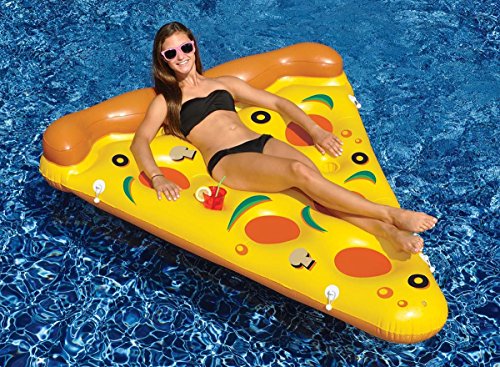 0762152345032 - 72 WATER SPORTS INFLATABLE PIZZA SLICE NOVELTY SWIMMING POOL FLOAT RAFT