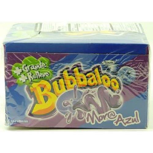 7622210072283 - BUBBALOO CHEWING GUM MORA AZUL (BLUE BERRY SOUR) ( 50 IN A PACK )