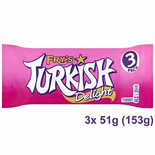 7622210396501 - FRY'S TURKISH DELIGHT 3 X 51G PACK - 5.3OZ (BRITISH CHOCOLATE)