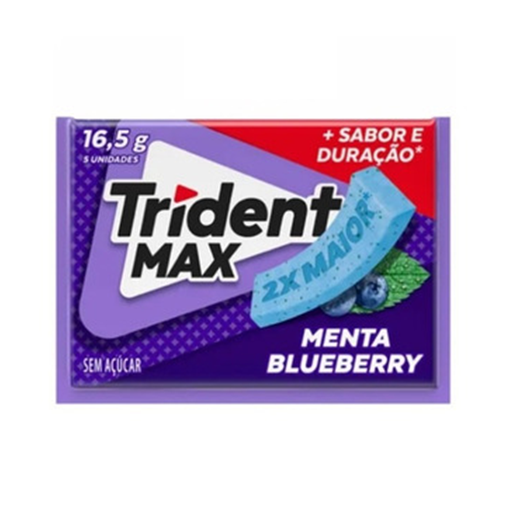 7622210563460 - TRIDENT MAX MENTA/BLUEBERRY 16,5G S/ACUCAR
