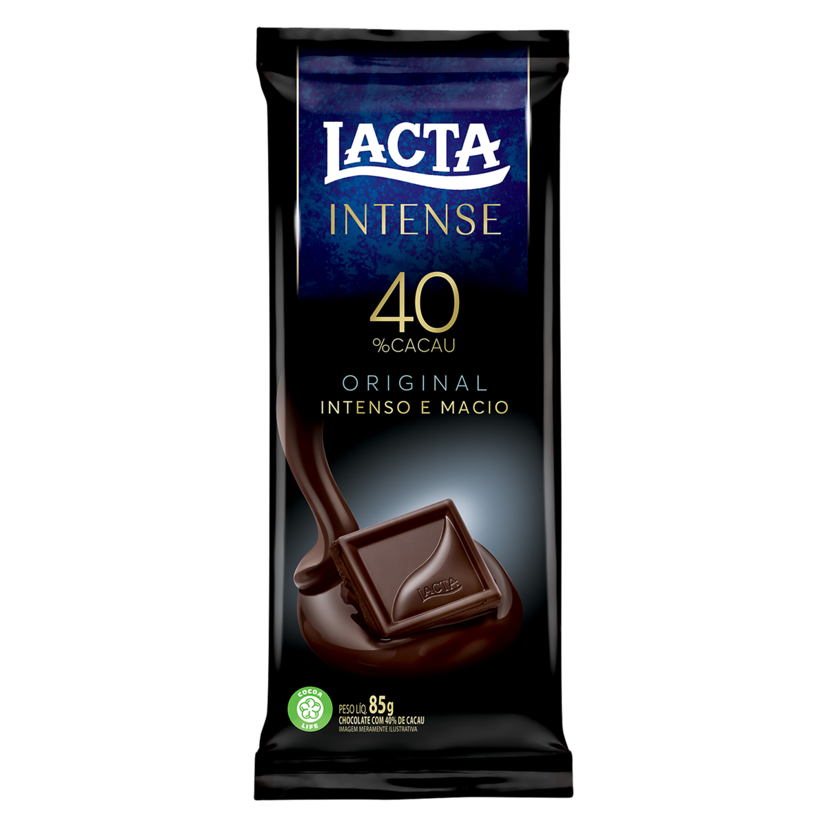 7622210699992 - CHOCOLATE 40% CACAU LACTA INTENSE PACOTE 85G