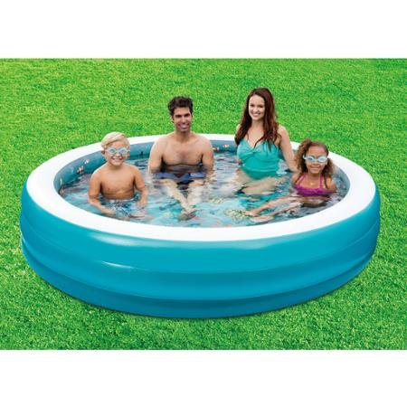 0762223746935 - INFLATABLE CHROMADEPTH 3D ROUND FAMILY POOL IN BOLD OCEAN DESIGN, INCLUDES 3D GOOGLES