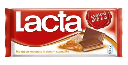 7622300659110 - LACTA GREEK CHOCOLATE WITH FLUID AND CREAM CARAMEL (LIMITED EDITION) - 3 BARS X 85G