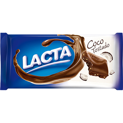 7622300851620 - BARRA DE CHOCOLATE COCO TOSTADO LACTA - 1 UNIDADE