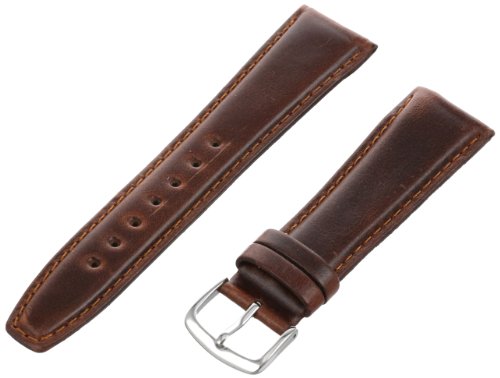 0762402133631 - HADLEY-ROMA MEN'S MSM881RB-200 20-MM BROWN OIL-TAN LEATHER WATCH STRAP