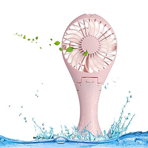 7625678039584 - MERMAID FAN PORTABLE BATTERY FAN USB MINI FOLDABLE PERSONAL COOLING FANS WITH UMBRELLA HANGING AND METAL CLIP FAN FOR HOME AND TRAVEL (PINK)