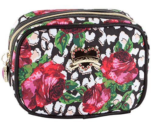 0762670323567 - BETSEY JOHNSON ROSES OVER CHEETAH CUB SINGULAR COSMETIC CASE, ROSES OVER CHETAH, ONE SIZE