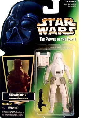 0076281696324 - 1 X STAR WARS: POWER OF THE FORCE GREEN CARD > SNOWTROOPER ACTION FIGURE