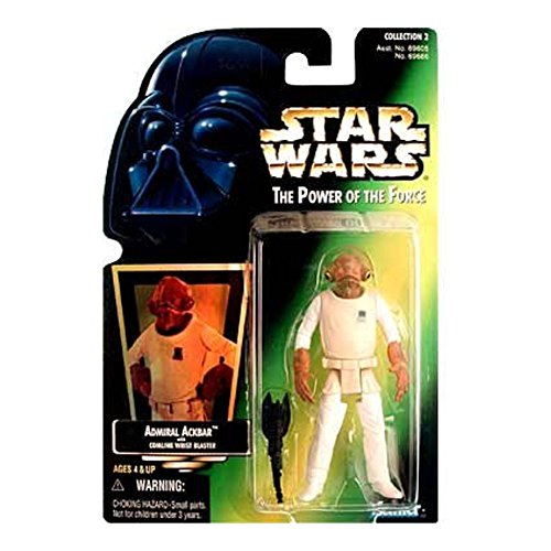 0076281696867 - STAR WARS POWER OF THE FORCE GREEN CARD 3 3/4 ADMIRAL ACKBAR ACTION FIGURE