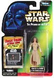 0076281697147 - PRINCESS LEIA ORGANA IN EWOK CELEBRATION OUTFIT & FREEZE FRAME ACTION SLIDE STAR WARS 1998 THE POWER OF THE FORCE ACTION FIGURE