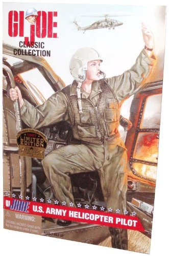 0076281813868 - GI JOE YEAR 1997 CLASSIC COLLECTION LIMITED EDITION 12 INCH TALL SOLDIER ACTION FIGURE - G.I. JANE U.S. FEMALE ARMY HELICOPTER PILOT WITH AN/PCR-90 RADIO, SURVIVAL VEST, PISTOL, JUMP SUIT, FLIGHT HELMET, BOOTS AND DOG TAGS (AFRICAN AMERICAN VERSION)