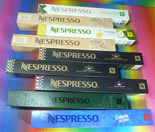 7630030336058 - NESPRESSO VARIETY 9 SLEEVES ALL LIMITED COFFEE9 CAFECITO,CAFEZINHO,AURORA,SULUJA,SELECTION VINTAGE 2011,SELECTION VINTAGE 2014,&