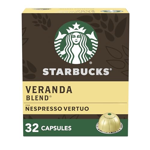 7630311532056 - STARBUCKS BY NESPRESSO BLONDE ROAST VERANDA BLEND COFFEE (32-COUNT SINGLE SERVE CAPSULES, COMPATIBLE WITH NESPRESSO VERTUO LINE SYSTEM)