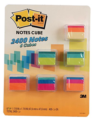 0076308721398 - POST-IT NOTES CUBE 2400 NOTES (6 CUBES X 400 NOTES EACH)
