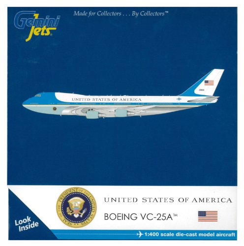 0763116412081 - GEMINI JETS U.S.A.F. (VC-25) AIR FORCE ONE B747-200 DIECAST AIRCRAFT (1:400 SCALE)