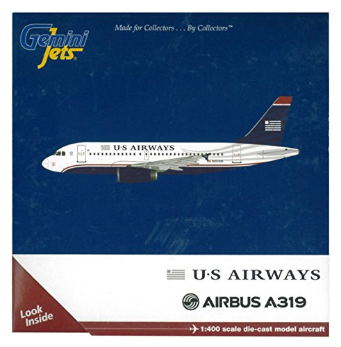 0763116413972 - GEMINIJETS U.S. AIRWAYS A319 1:400 SCALE DIE CAST AIRCRAFT