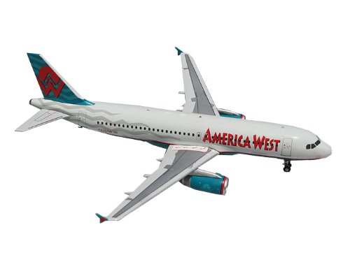0763116780210 - GEMINIJETS AMERICA WEST A320 DIE CAST AIRCRAFT (LAST COLORS), 1:200 SCALE