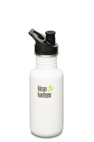 0763332027427 - KLEAN KANTEEN STAINLESS STEEL BOTTLE WITH 3.0 SPORT CAP (GLACIER WHITE, 18-OUNCE)