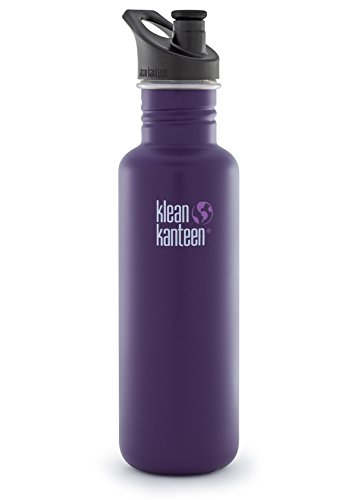 0763332032414 - KLEAN KANTEEN 27OZ CLASSIC WATER BOTTLE WITH SPORT CAP BERRY SYRUP, ONE SIZE