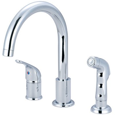 0763439563897 - PIONEER 2PM331 SINGLE HANDLE KITCHEN FAUCET, PVD POLISHED CHROME FINISH