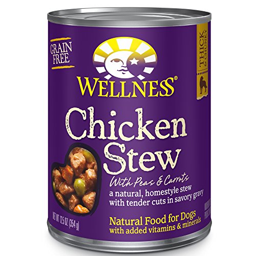 0076344017004 - WELLNESS THICK & CHUNKY GRAIN FREE CHICKEN STEW NATURAL WET CANNED DOG FOOD, 12.5-OUNCE CAN (PACK OF 12)