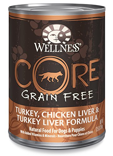 0076344079408 - WELLNESS CORE GRAIN FREE TURKEY & CHICKEN NATURAL WET CANNED DOG FOOD, 12.5-OUNCE CAN (PACK OF 12)