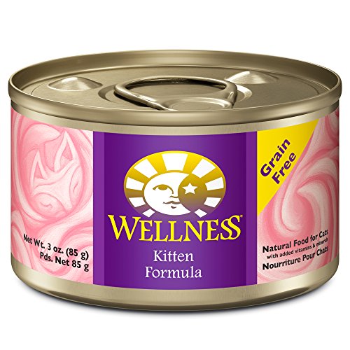 0076344090199 - WELLNESS NATURAL GRAIN FREE WET CANNED CAT FOOD, KITTEN, 3-OUNCE CAN (PACK OF 24)