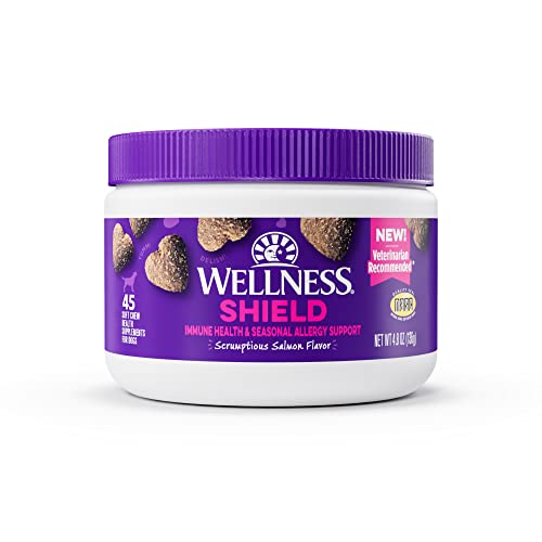 0076344650034 - WELLNESS SALMON FLAVORED SOFT CHEW IMMUNE & ALLERGY SUPPLEMENTS FOR DOGS, 45 COUNT