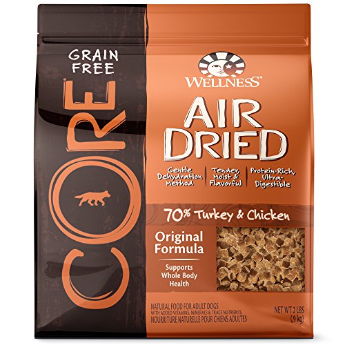 0076344885085 - WELLNESS CORE AIR DRIED GRAIN FREE ORIGINAL TURKEY & CHICKEN NATURAL DRY DOG FOOD, 2-POUND BAG