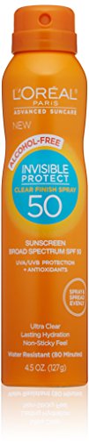 0763529141691 - L'OREAL PARIS ADVANCED SUNCARE ALCOHOL-FREE CLEAR SPRAY SPF 50, FOR ALL SKIN TY