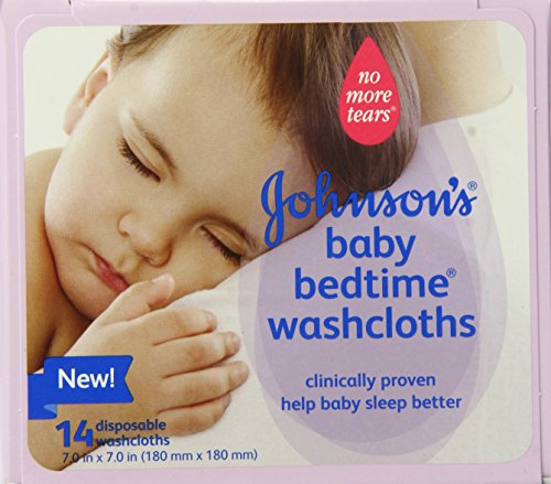0763529304881 - JOHNSON'S BABY BEDTIME DISPOSABLE WASHCLOTHS, 14 COUNT