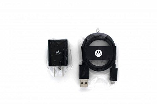 0763598153045 - MOTOROLA 1150 MAH DUAL PORT USB AC CHARGER 5797 POWER PACK FOR MOTOROLA DEVICES, 3 FEET LONG, WITH OEM MICRO USB CABLE - BLACK - NON RETAIL PACKAGING