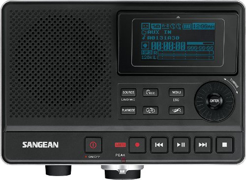 0763615838610 - SANGEAN-PERSONAL & PORTABLE DAR-101 MP3 RECORDER SUPPORTS MP3 WMA BY SANGEAN