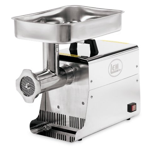 0763616025736 - LEM PRODUCTS 1 HP STAINLESS STEEL ELECTRIC MEAT GRINDER