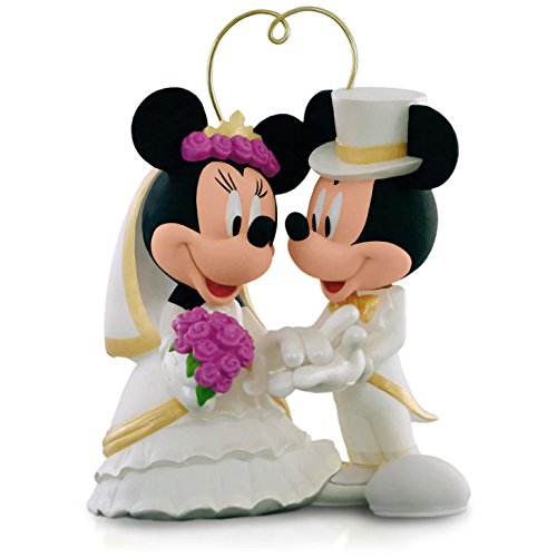 0763795995776 - DISNEY MICKEY MOUSE AND MINNIE MOUSE - I DO TIMES TWO WEDDING ORNAMENT 2015 HALLMARK