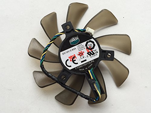 0763853132686 - GENERIC 4-PIN 4-WRIES 85MM FY09015H12LPA (T129215SU) 4PIN 0.60A VGA VIDEO CARD COOLER FAN FOR ASUS EAH6790 6870 GTX460 REPLACEMENT 39MM