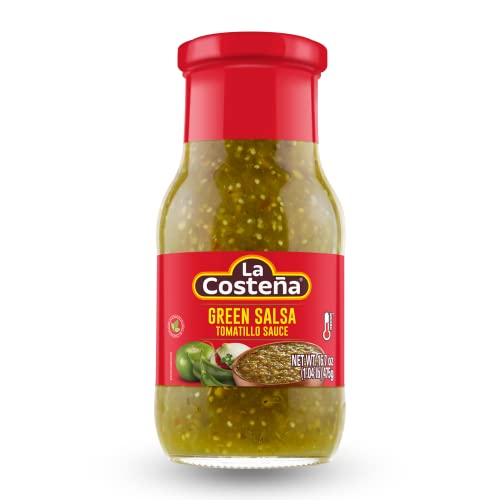 0076397430027 - LA COSTEÑA SALSA VERDE | GREEN MEXICAN SALSA WITH TOMATILLOS, JALAPEÑOS AND ARBOL PEPPERS | MEDIUM HEAT | 16.7 OUNCE RECYCLABLE BOTTLE (PACK OF 4)